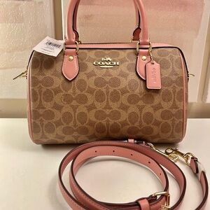Coach Rowan Satchel Bag In Signature Canvas